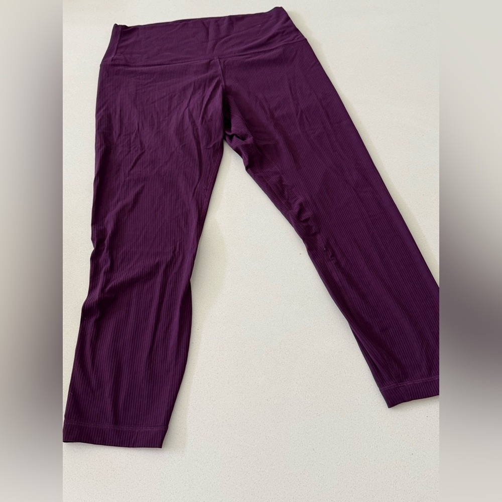 Lululemon Leggings Workout‎ Pants Purple Eggplant Women's Size 6